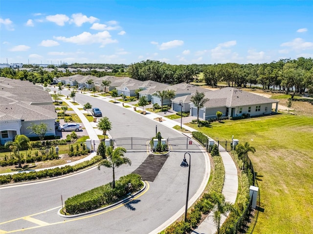 drone / aerial view featuring a residential view