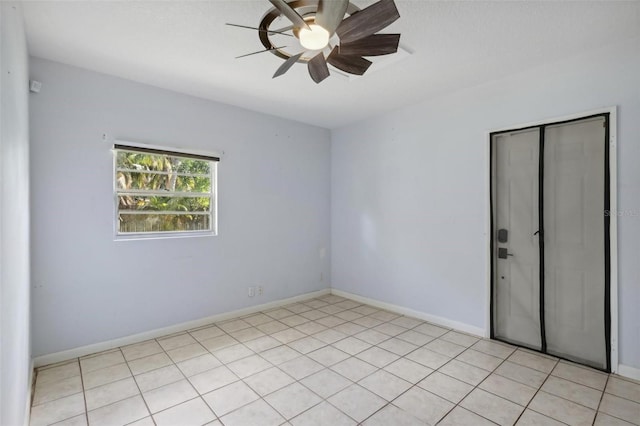 11352 Persimmon Blvd, West Palm Beach, FL 33411 - empty room featuring a ceiling fan and baseboards