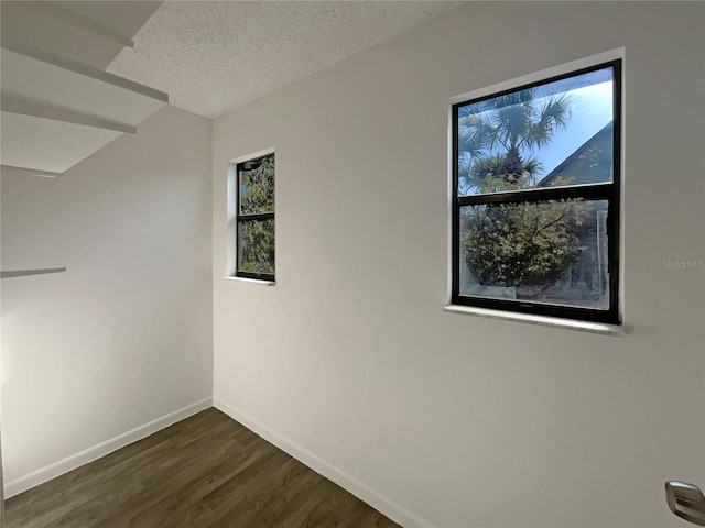 5126 Picadilly Circus Ct Unit 11, Orlando, FL 32839 - spare room with dark wood-style flooring, a wealth of natural light, baseboards, and a textured ceiling