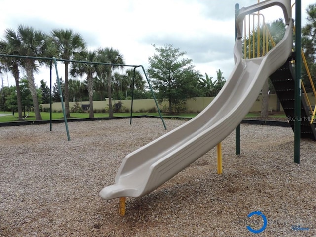 view of community jungle gym