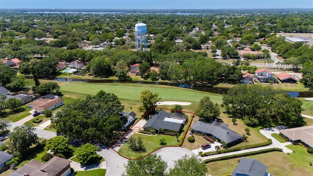 7655 Persian Ct, Orlando, FL 32819 - aerial view with a residential view, golf course view, and a water view