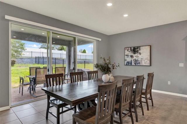 3259 Buoy Cir, Winter Garden, FL 34787 - tiled dining room featuring baseboards and recessed lighting