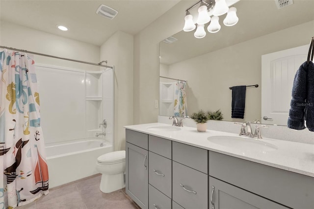 3259 Buoy Cir, Winter Garden, FL 34787 - bathroom with double vanity, visible vents, and a sink