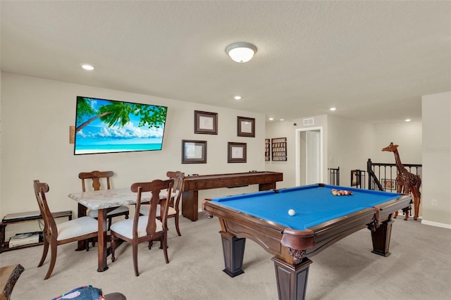 3259 Buoy Cir, Winter Garden, FL 34787 - playroom featuring light carpet, recessed lighting, baseboards, and billiards