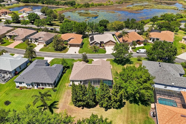 24104 Peekskill St, Leesburg, FL 34748 - aerial view of residential area featuring a nearby body of water