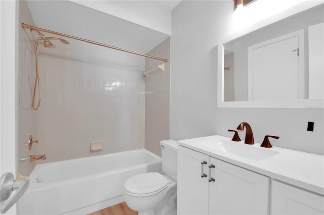 6366 SW 115th Street Rd, Ocala, FL 34476 - bathroom with toilet, vanity, and washtub / shower combination