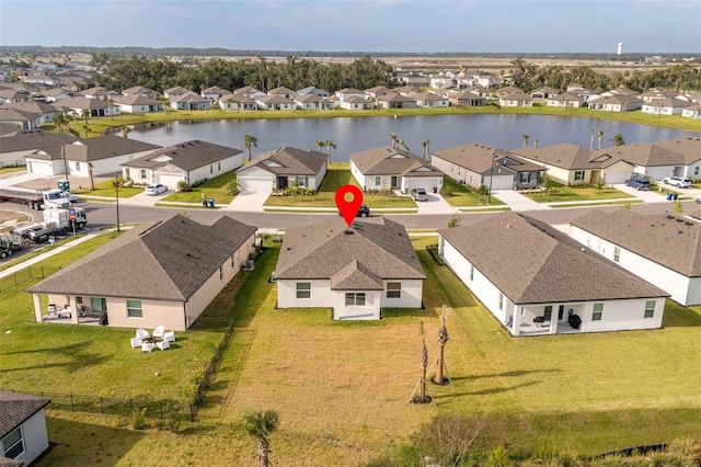 10008 Last Light Gln, Parrish, FL 34219 - aerial view with a water view and a residential view