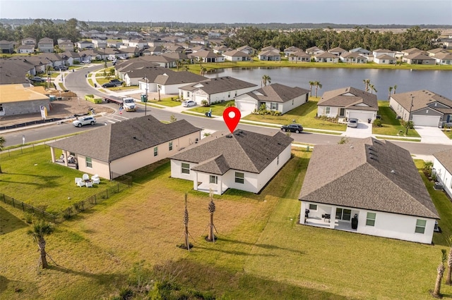 10008 Last Light Gln, Parrish, FL 34219 - aerial view featuring a water view and a residential view
