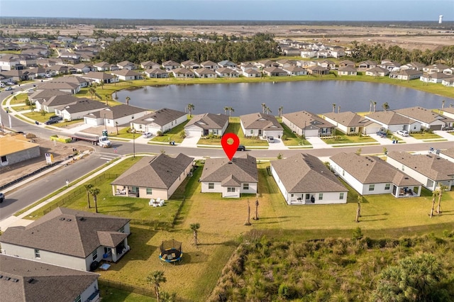 10008 Last Light Gln, Parrish, FL 34219 - birds eye view of property featuring a water view and a residential view