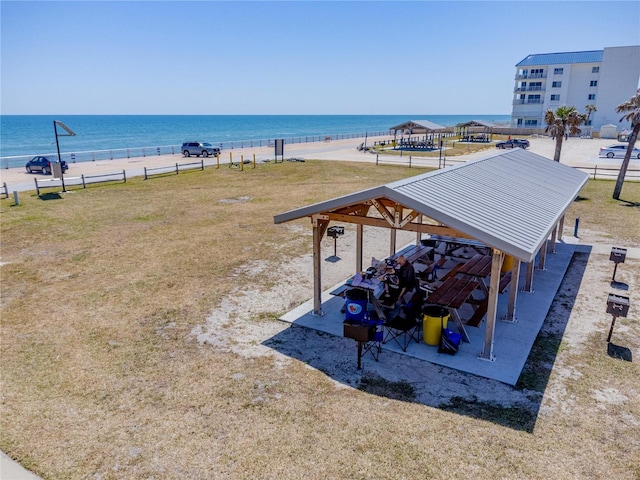 865 Ladyfish Ave Unit C104, New Smyrna Beach, FL 32169 - exterior space featuring a lawn and a water view