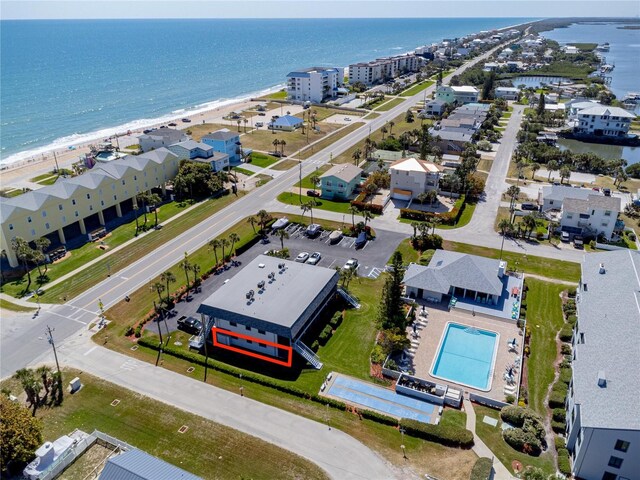 865 Ladyfish Ave Unit C104, New Smyrna Beach, FL 32169 - birds eye view of property featuring a water view