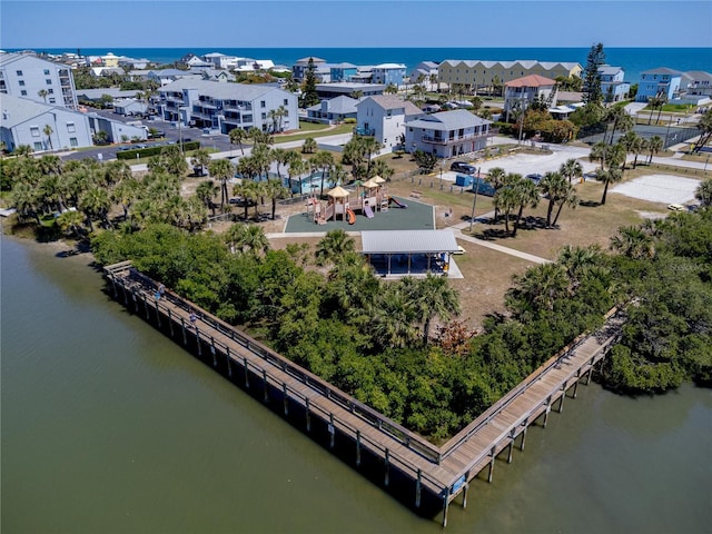 865 Ladyfish Ave Unit C104, New Smyrna Beach, FL 32169 - drone / aerial view with a water view