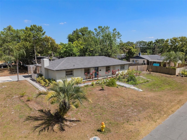 197 Flame Ave, Maitland, FL 32751 - ranch-style home featuring a front lawn, fence, and covered porch