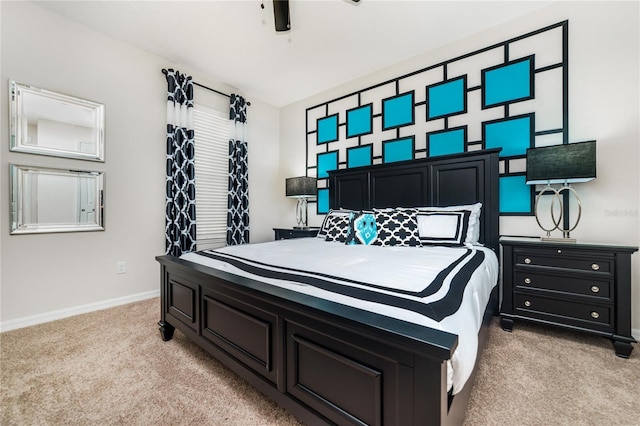 1781 Sawyer Palm Pl, Kissimmee, FL 34747 - bedroom with a ceiling fan, baseboards, and light colored carpet
