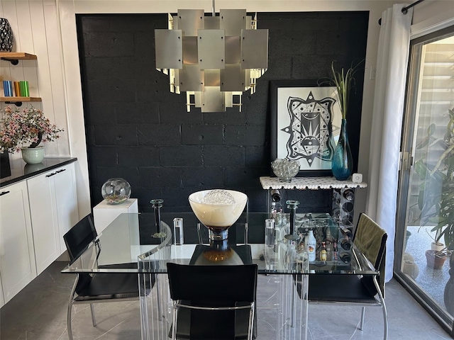 view of dining room