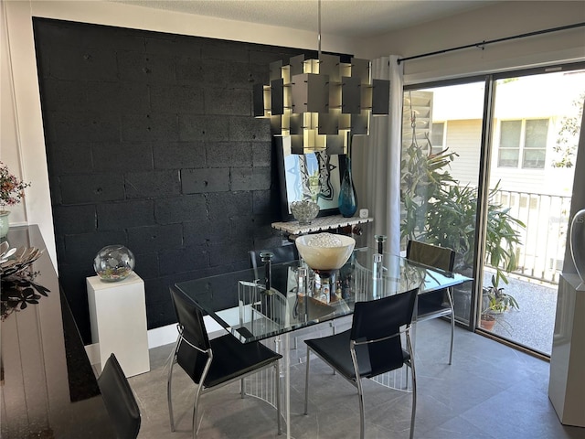 view of dining space