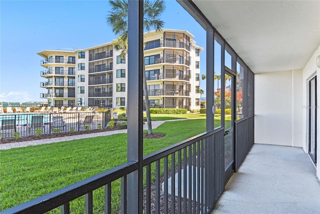 2700 N Peninsula Ave Unit 215, New Smyrna Beach, FL 32169 - view of unfurnished sunroom