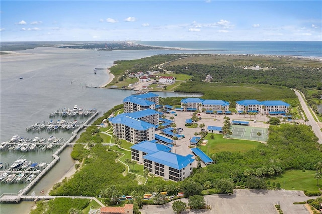 2700 N Peninsula Ave Unit 215, New Smyrna Beach, FL 32169 - drone / aerial view featuring a water view