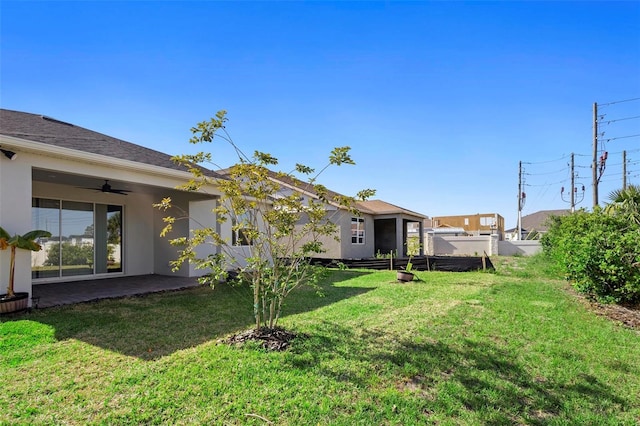 10215 Park Estates Ave, Orlando, FL 32836 - view of yard featuring a patio area and ceiling fan