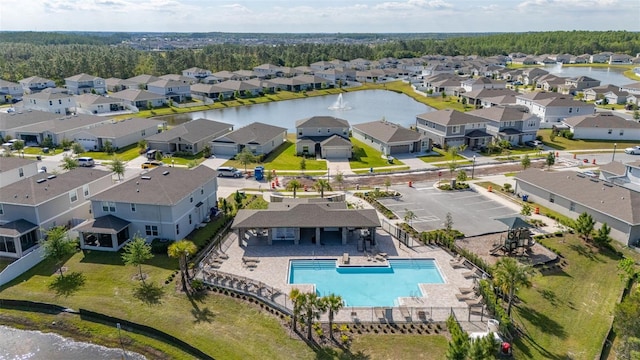 236 Pink Ibis Bnd, Saint Cloud, FL 34772 - aerial view featuring a residential view and a water view