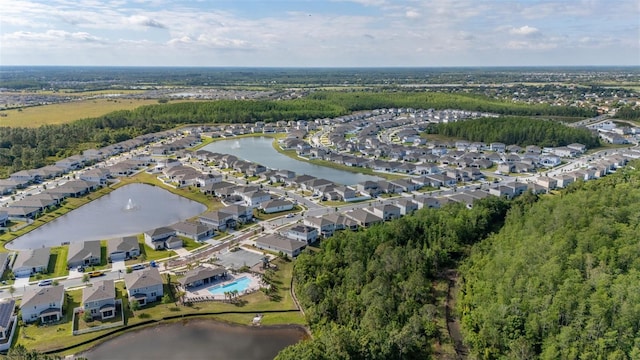 236 Pink Ibis Bnd, Saint Cloud, FL 34772 - birds eye view of property featuring a residential view and a water view