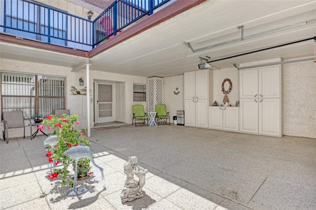 exterior space with a balcony