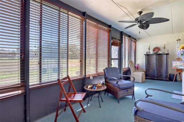 view of sunroom