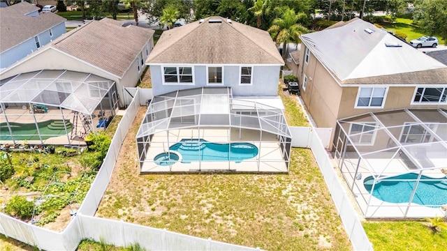 1204 Blackheath Ct, Davenport, FL 33897 - view from above of property featuring a pool
