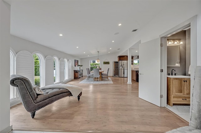 1661 Woodland Ave, Winter Park, FL 32789 - interior space featuring plenty of natural light, recessed lighting, light wood finished floors, and visible vents
