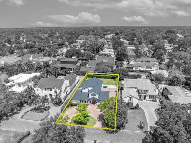 1661 Woodland Ave, Winter Park, FL 32789 - aerial view with a residential view