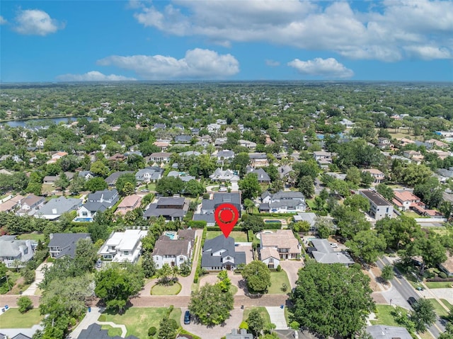 1661 Woodland Ave, Winter Park, FL 32789 - aerial view featuring a residential view and a water view