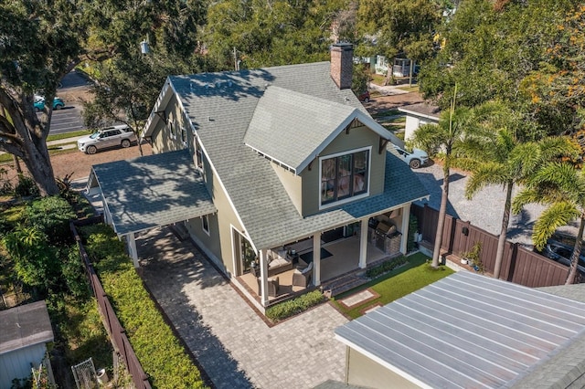 birds eye view of property