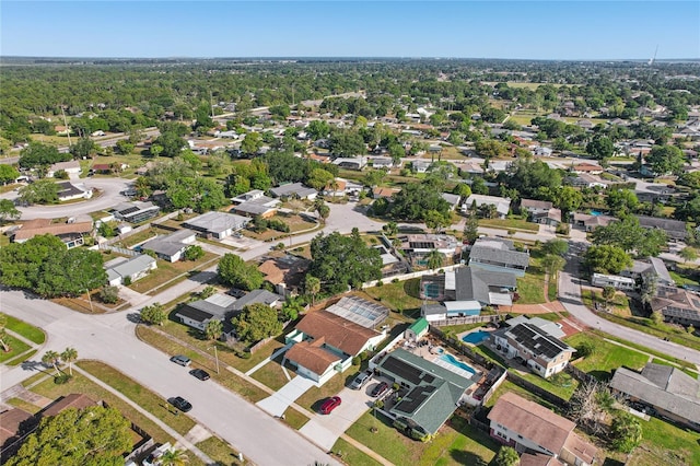 bird's eye view with a residential view