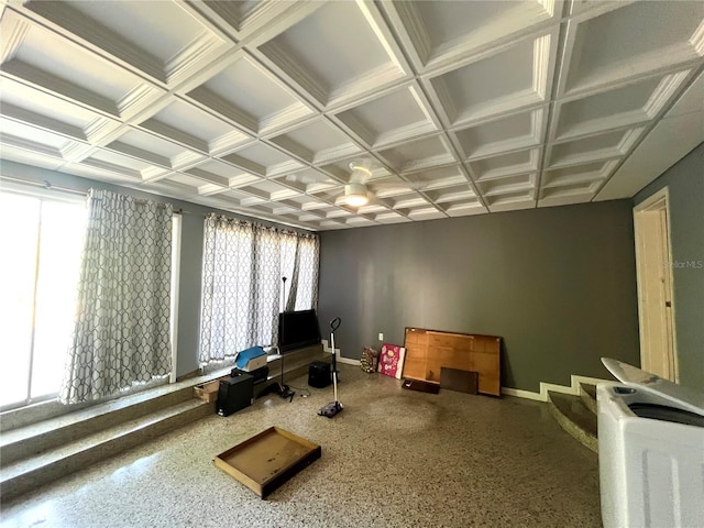 1221 Oak Haven Dr, Altamonte Springs, FL 32714 - interior space with baseboards and coffered ceiling