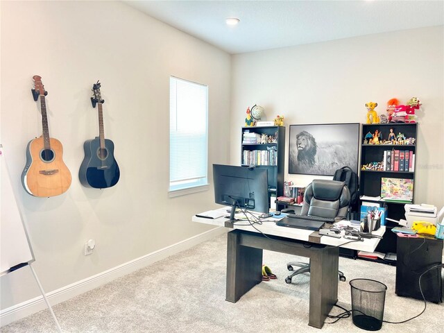 10275 Park Estates Ave, Orlando, FL 32836 - office area with baseboards and carpet flooring