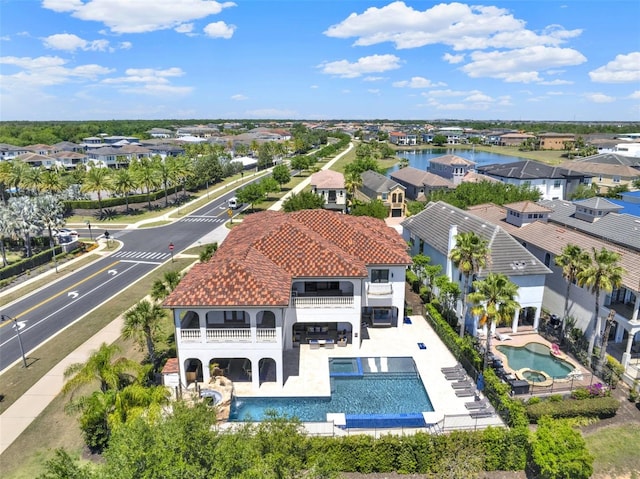 971 Golden Bear Dr, Reunion, FL 34747 - aerial view featuring a residential view and a water view