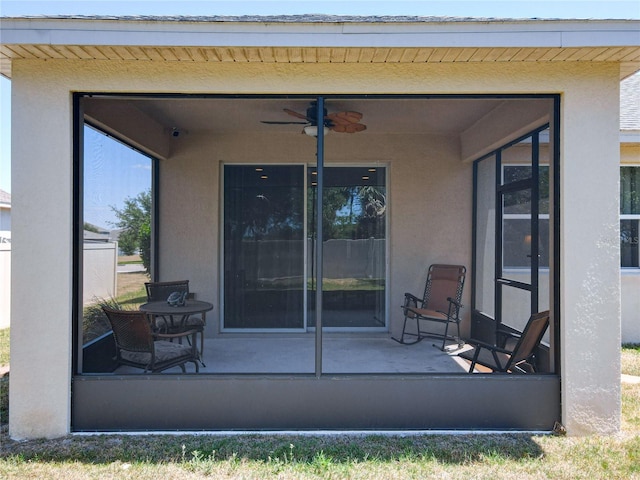 865 Bay Bridge Cir, Apopka, FL 32703 - view of patio / terrace with ceiling fan