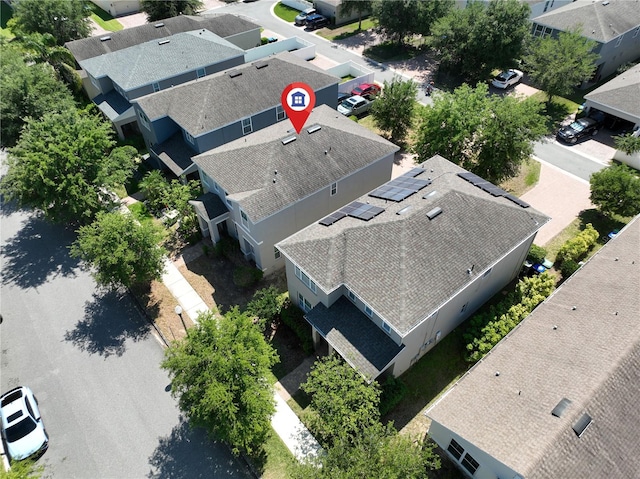 bird's eye view featuring a residential view