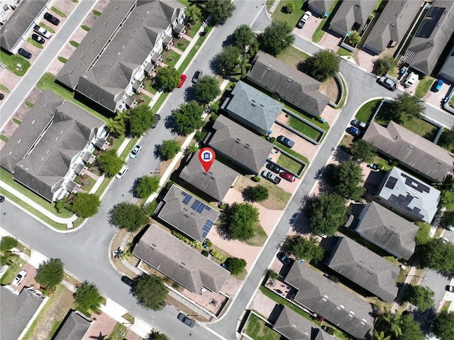 bird's eye view featuring a residential view