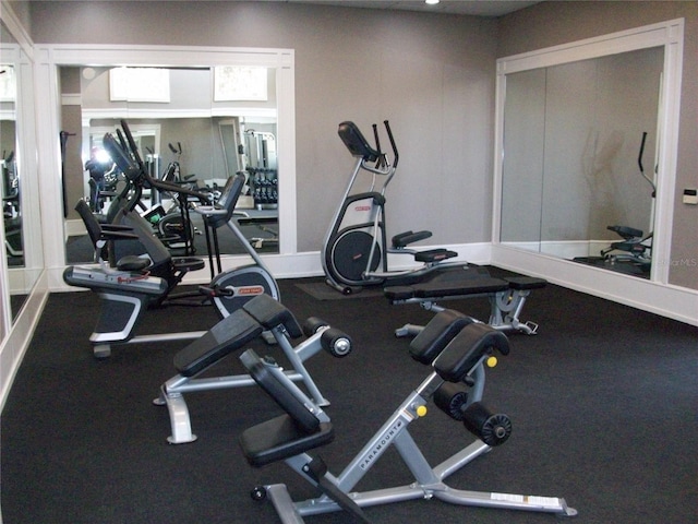view of workout area
