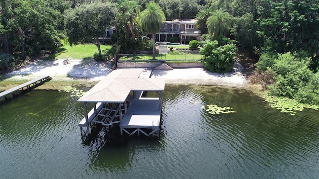1105 Lake Nettie Dr, Eustis, FL 32726 - dock area featuring a water view
