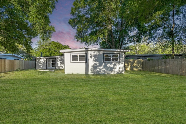 2716 Herrick Dr, Jacksonville, FL 32211 - view of outdoor structure with french doors and a fenced backyard