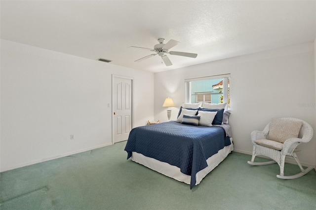 9277 St Paul Dr, Port Charlotte, FL 33981 - carpeted bedroom with ceiling fan and baseboards