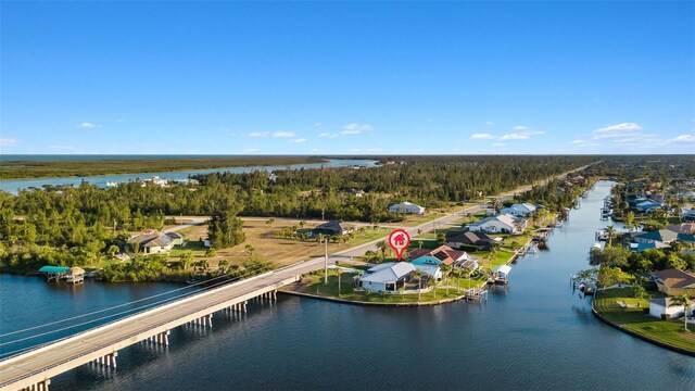 9277 St Paul Dr, Port Charlotte, FL 33981 - aerial view of residential area featuring a nearby body of water