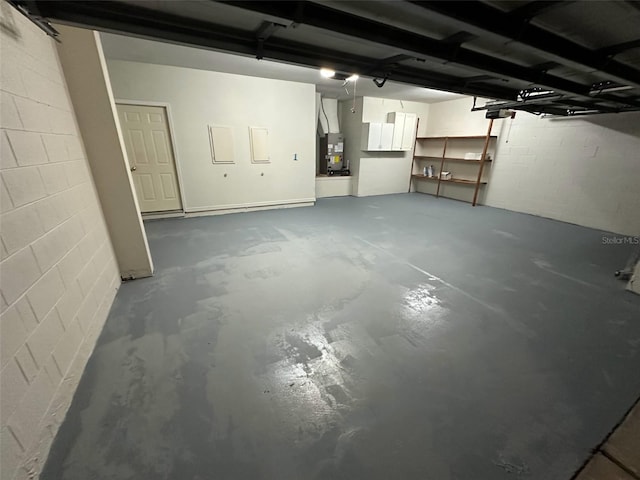 3020 Zaharias Dr, Orlando, FL 32837 - garage with concrete block wall and heating unit