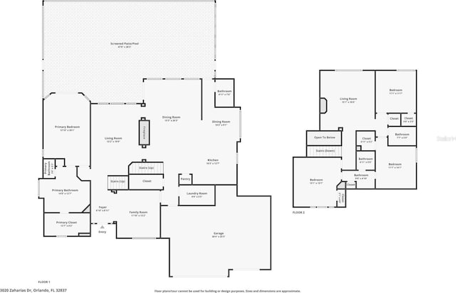 3020 Zaharias Dr, Orlando, FL 32837 - plan