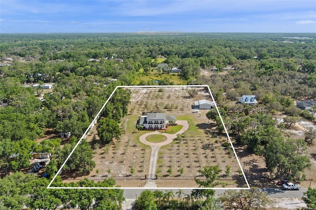 aerial view with a view of trees