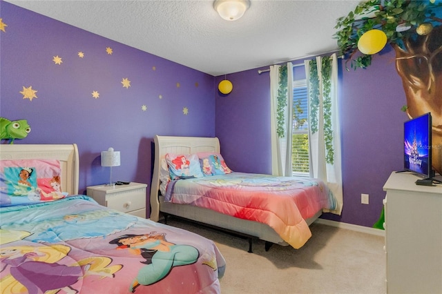 8814 Geneve Ct, Kissimmee, FL 34747 - bedroom with carpet floors, a textured ceiling, and baseboards