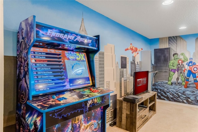 8814 Geneve Ct, Kissimmee, FL 34747 - playroom with recessed lighting and carpet floors