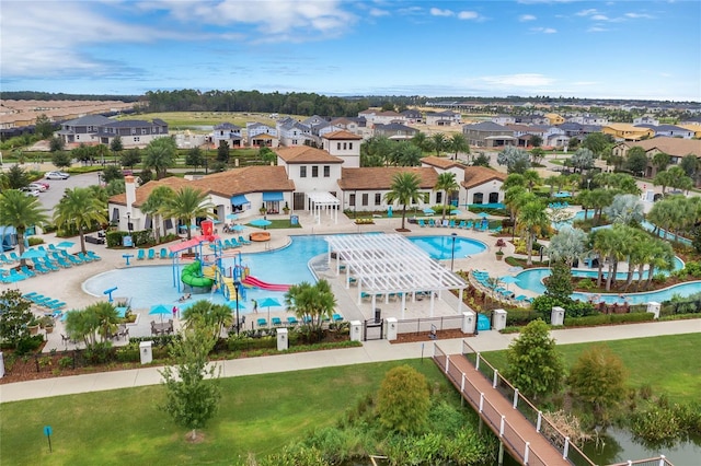 8814 Geneve Ct, Kissimmee, FL 34747 - bird's eye view featuring a residential view